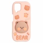 قاب سیلیکونی Bear همراه با پاپ سوکت مناسب برای Samsung A12