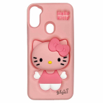 قاب سیلیکونی دخترانه طرح Hello Kitty همراه با پاپ سوکت مناسب برای Samsung A11