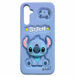 قاب سیلیکونی دخترانه طرح Stitch همراه با پاپ سوکت مناسب برای Samsung A15
