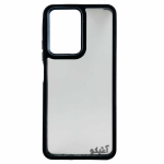 قاب Xiaomi Note12-4G مدل iron شفاف لنز متال - رنگ مشکی
