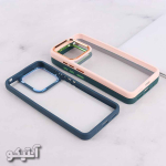 قاب Xiaomi Note12-4G مدل iron شفاف لنز متال - رنگ آبی - تصویر 2