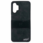 قاب Samsung A04s / A13 / A32-5G مدل Puloka طرح چرم و سیلیکون - رنگ مشکی