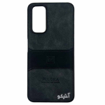 قاب Xoaomi Note11-4G مدل Puloka طرح چرم و سیلیکون - رنگ مشکی