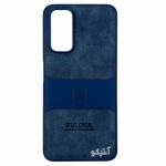 قاب Xoaomi Note11-4G مدل Puloka طرح چرم و سیلیکون - رنگ سرمه ای