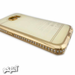 قاب Samsung S7 مدل طلایی شفاف دور نگینی لاکچری - کد 41228 - تصویر 2