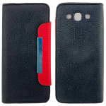 قاب Samsung S3 مدل کلاسوری طرح چرم / رنگ مشکی - کد 41212