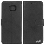 قاب Samsung Note5 مدل کیف کلاسوری طرح چرم - رنگ مشکی