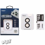 محافظ لنز اورجینال iPhone16 برند XMART مدل رینگی شابلون دار - رنگ مشکی - تصویر 2