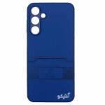 قاب Samsung A16 مدل Raian طرح چرم و سیلیکون - رنگ سرمه ای