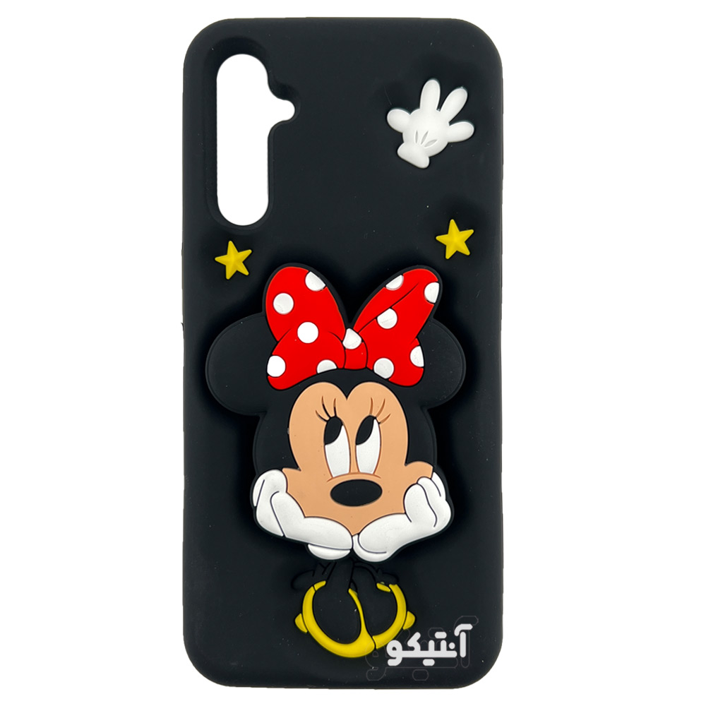 قاب سیلیکونی عروسکی طرح minnie mouse همراه با پاپ‌سوکت مناسب برای Samsung A24