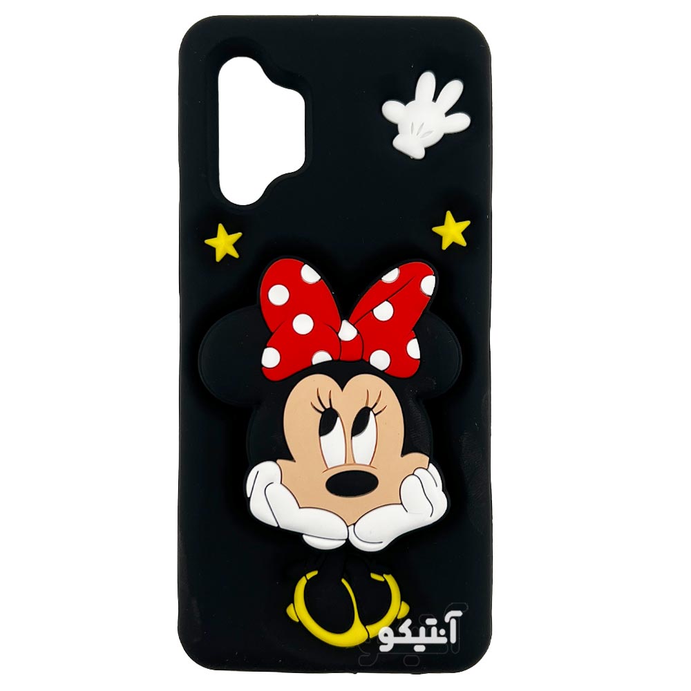 قاب سیلیکونی عروسکی طرح minnie mouse همراه با پاپ‌سوکت مناسب برای Samsung A32-4G