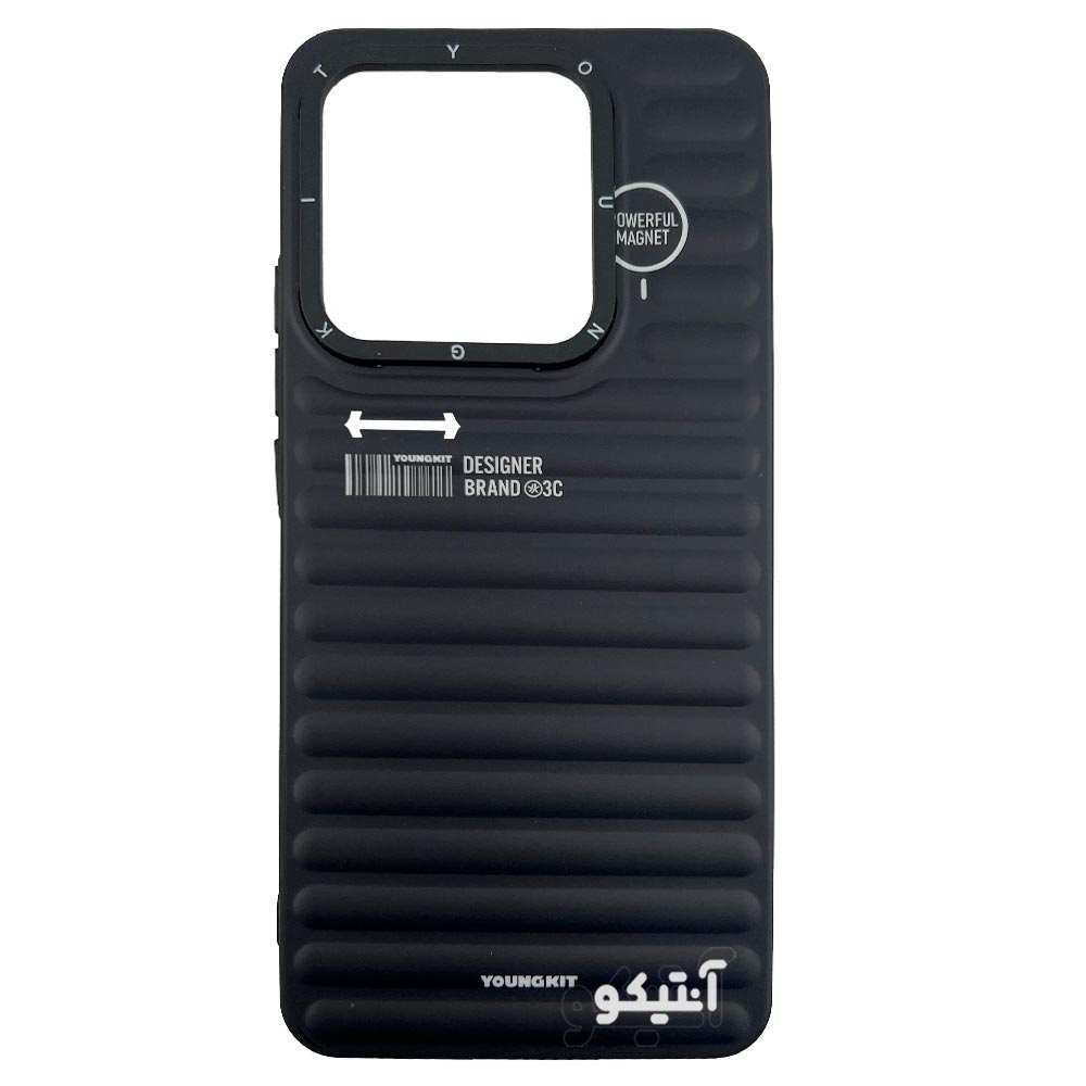 قاب Youngkit طرح بارکد مناسب برای Xiaomi Note14-4G - رنگ مشکی